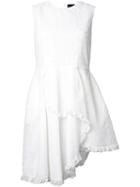 Simone Rocha Ruffled Asymmetric Dress, Women's, Size: 6, White, Acetate