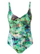 Lygia & Nanny Abstract Print Swimsuit, Women's, Size: 42, Green, Polyamide/spandex/elastane