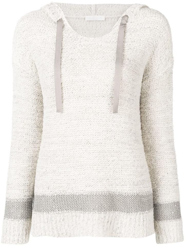 Fabiana Filippi Hooded Knit Jumper - Neutrals