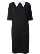 Muveil Lace Embellished Collar Dress, Women's, Size: 38, Black, Nylon/polyurethane/rayon