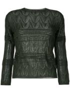M Missoni Knitted Top - Green