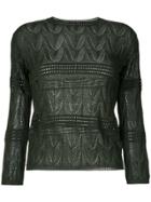 M Missoni Knitted Top - Green