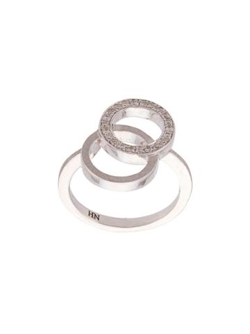 Hadar Nornberg Stud Detail Layered Ring - Grey