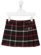Bonpoint Check Print Mini Skirt - Red