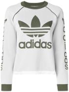 Adidas Logo Knitted Sweatshirt - White