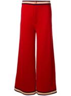 Gucci Stripe Trim Trousers - Red