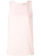 Alberto Biani - Keyhole Tank - Women - Polyester/triacetate - 40, Pink/purple, Polyester/triacetate