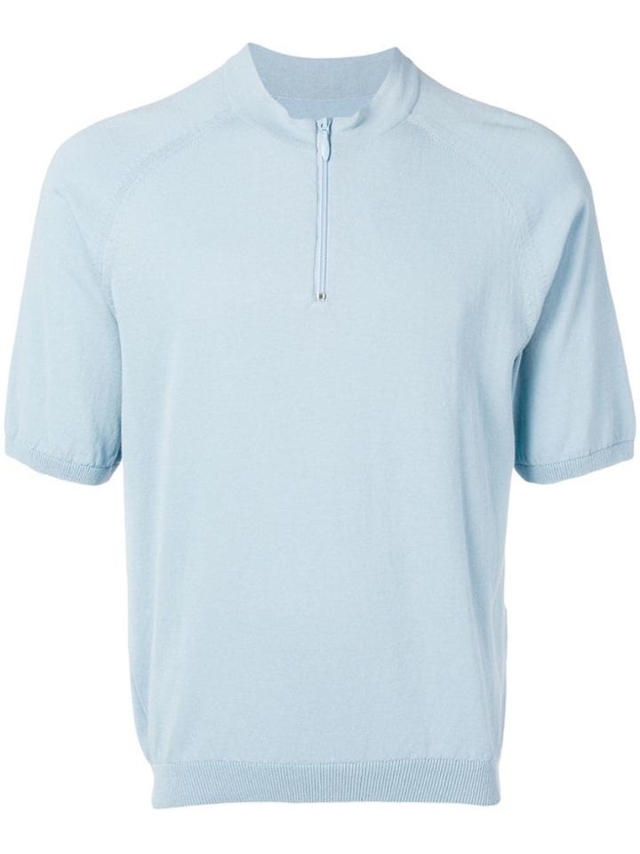 Jacquemus Half-zip Knitted Top - Blue