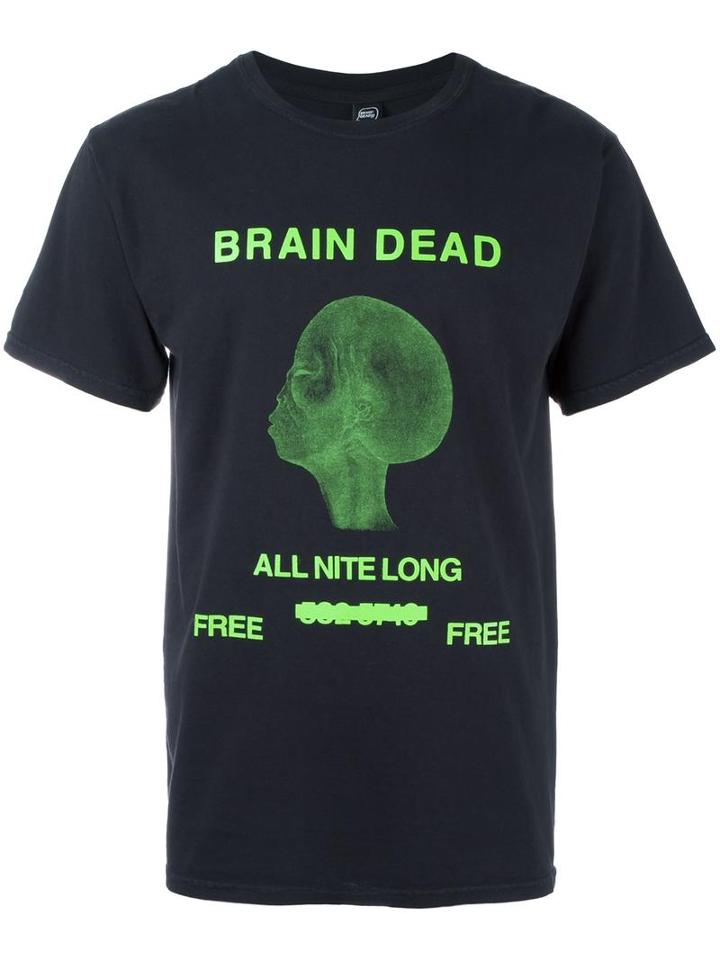 Brain Dead 'chris Oh All Night Long' T-shirt, Men's, Size: Small, Black, Cotton