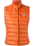 Moncler Liane Gilet, Women's, Size: 2, Yellow/orange, Polyamide/goose Down