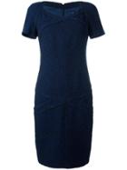 Chanel Vintage Fitted Panel Dress - Blue