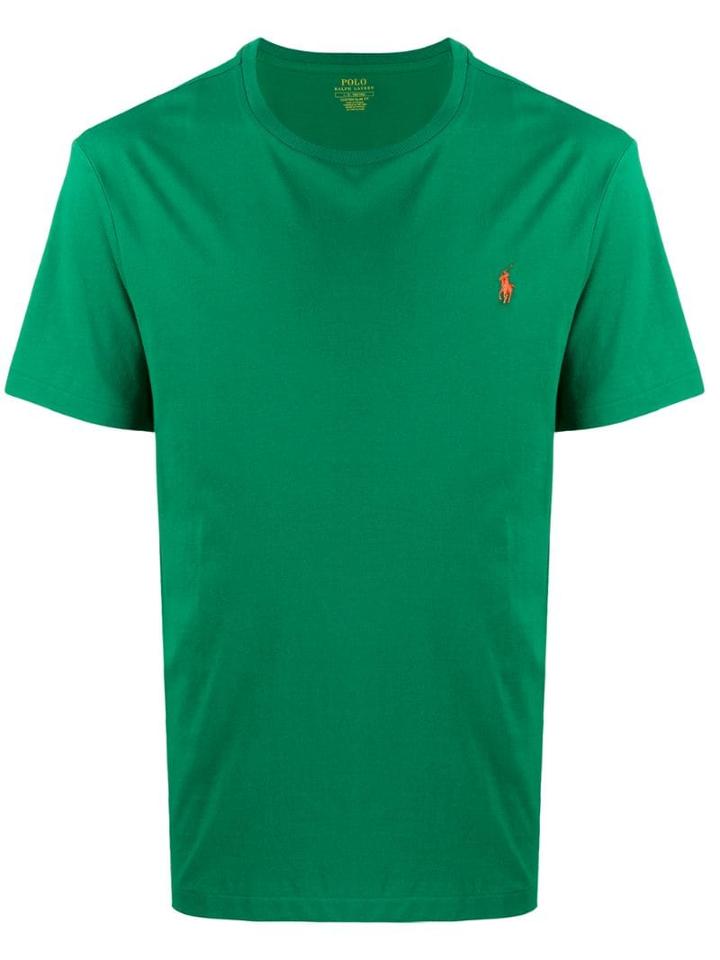 Ralph Lauren Logo Embroidered T-shirt - Green