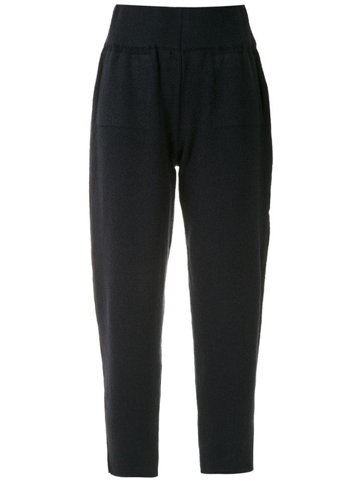 Mara Mac Cropped Tapered Trousers - Blue
