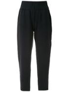 Mara Mac Cropped Tapered Trousers - Blue
