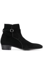Lidfort Buckle Detail Boots - Black