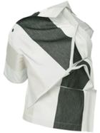 132 5. Issey Miyake Panelled Asymmetric Top - White