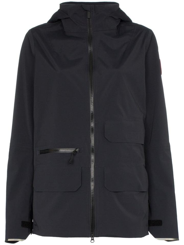 Canada Goose Pacifica Zip-up Raincoat - Black