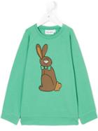 Mini Rodini - Rabbit Print Sweatshirt - Kids - Organic Cotton/spandex/elastane - 3 Yrs, Green