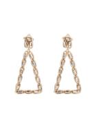 Rosantica Gold Tone Crystal-embellished Triangle Earrings