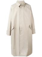 Hed Mayner Bonded British Millerain Coat, Adult Unisex, Size: Small, Nude/neutrals, Cotton