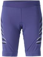 Adidas By Stella Mccartney - Mesh Stripe Shorts - Women - Spandex/elastane/recycled Polyester - M, Pink/purple