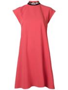 Emporio Armani Flared Regular Length Dress - Pink