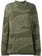 Yeezy Season 3 Camouflage Sweatshirt, Women's, Size: Small, Green, Cotton