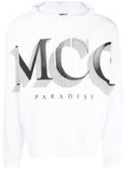 Mcq Alexander Mcqueen Logo Print Hoodie - White