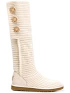 Ugg Australia Classic Cardy Buttons Boots - Neutrals