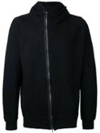 Julius - Asymmetric Zip Hoodie - Men - Cotton - 2, Black, Cotton