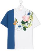 Marni Kids Floral Print T-shirt - White