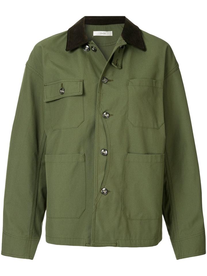 G.v.g.v. Half Moon Canvas Jacket - Green