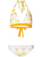Emilio Pucci Halter Neck Bikini - White