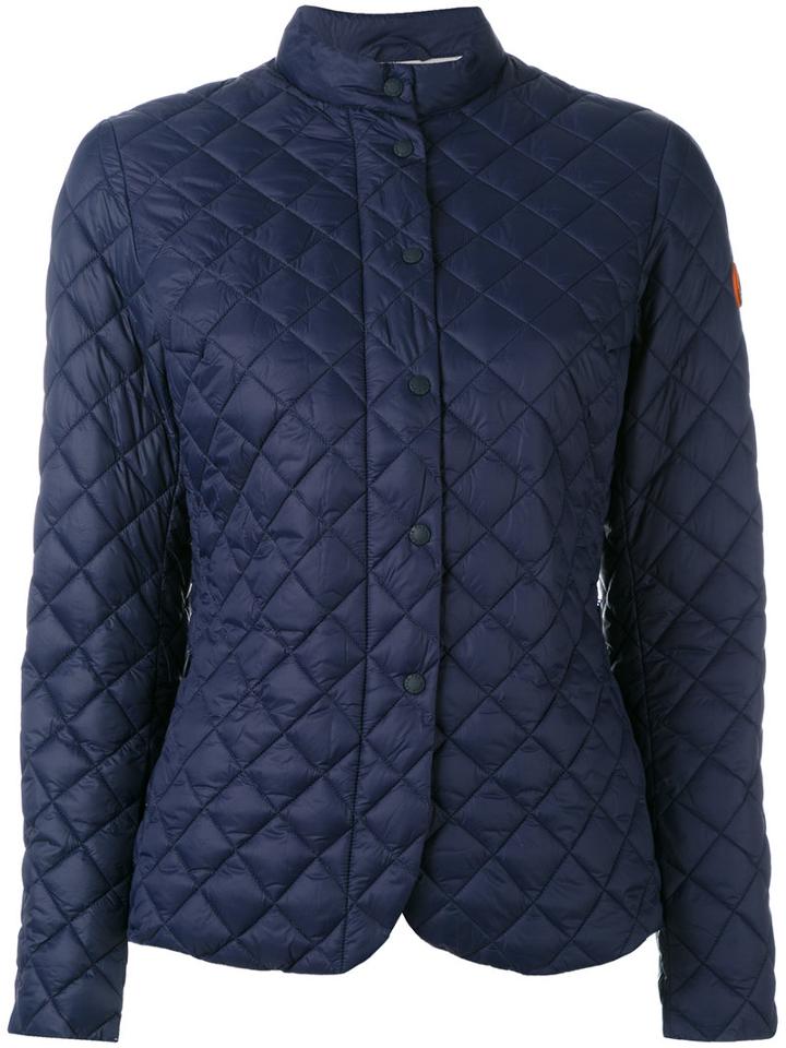 Save The Duck Giga Quilted Jacket, Women's, Size: 3, Blue, Nylon/polyester