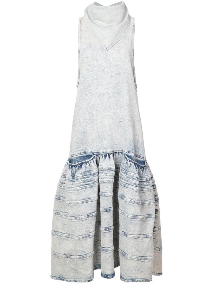 Proenza Schouler Acid Wash Denim Dress - Light Acid