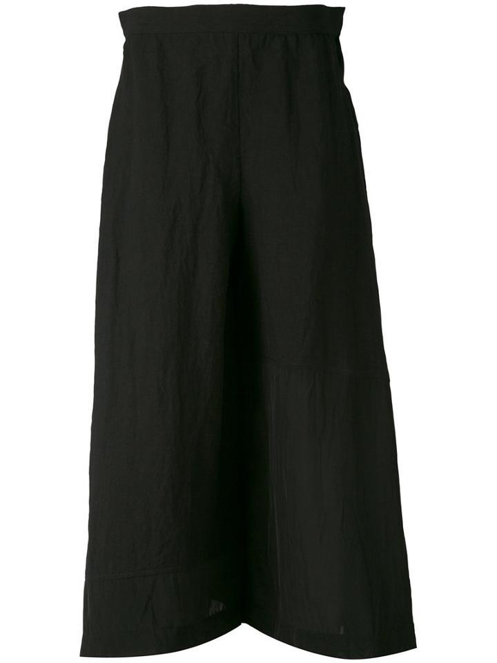 Loewe Full Midi Skirt, Women's, Size: 36, Black, Linen/flax/viscose