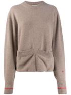 Victoria Beckham Front Pockets Jumper - Neutrals