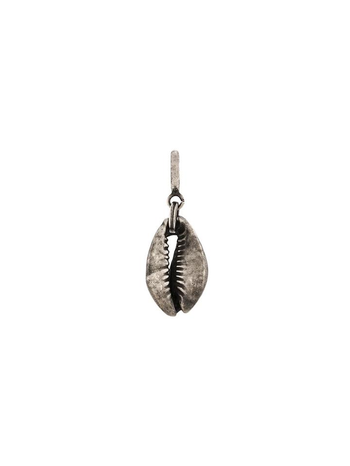 Ann Demeulemeester Cowrie Shell Charm - Metallic