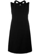 Aspesi - Cut-out Back Dress - Women - Polyester/triacetate/viscose - 44, Women's, Black, Polyester/triacetate/viscose