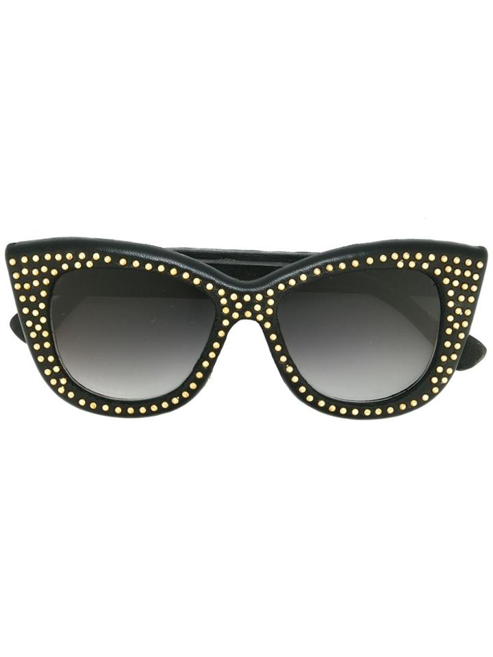 Slave To Ancestors 'leaf' Sunglasses - Black