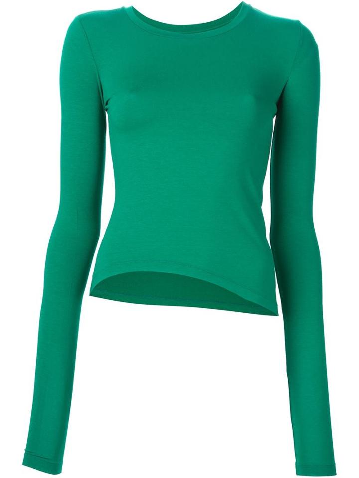 Mm6 Maison Margiela Curved Hem Sweater