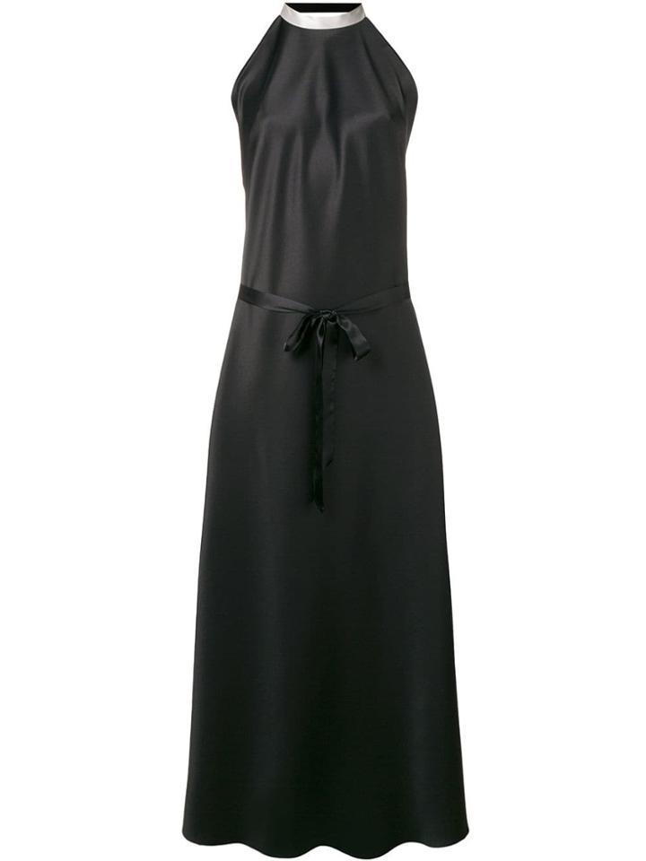 Styland Halterneck Long Dress - Black
