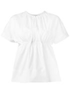 Victoria Victoria Beckham Gathered Waist T-shirt - White