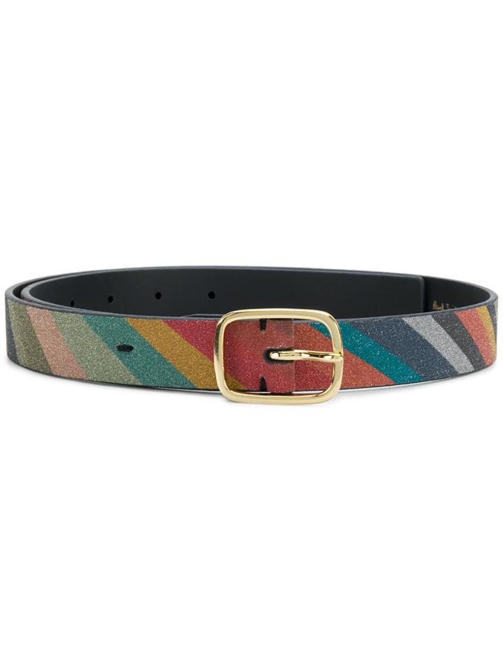 Paul Smith Glitter Swirl Print Belt - Multicolour