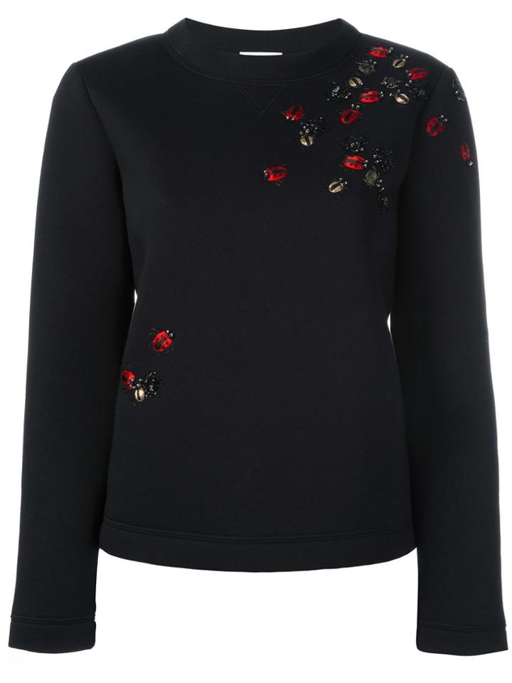 Red Valentino Ladybugs Sweatshirt - Black