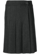 A.p.c. Pleated Formal Skirt - Grey