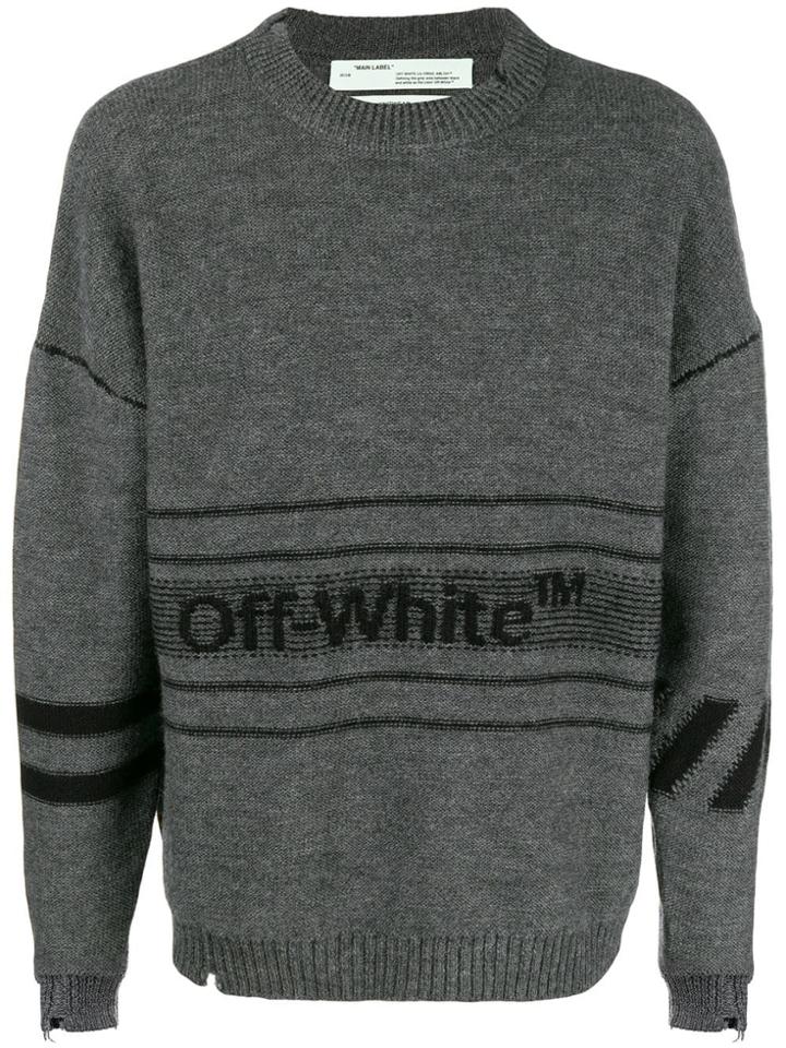 Off-white Printed Jumper - Grey