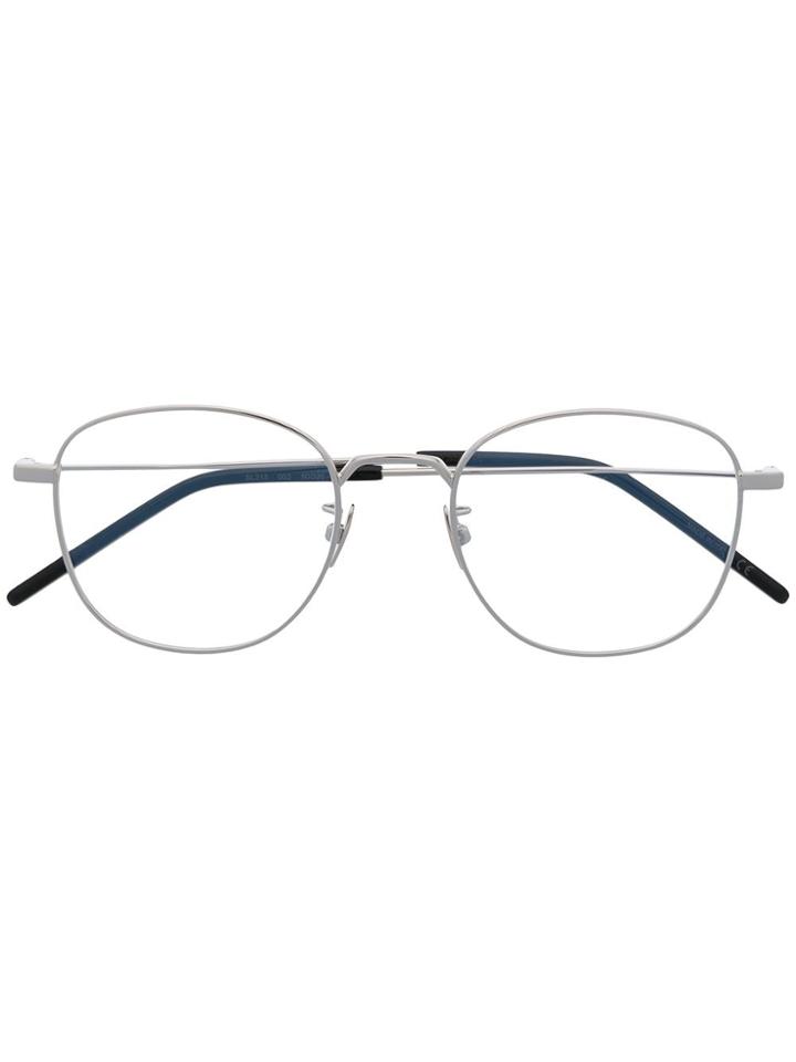 Saint Laurent Eyewear Sl313 Round-frame Glasses - Silver
