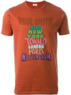 Paul Smith Jeans Front Print T-shirt, Men's, Size: L, Red, Organic Cotton