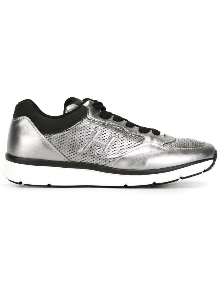 Hogan Glossy Perforated Low Top Sneaker